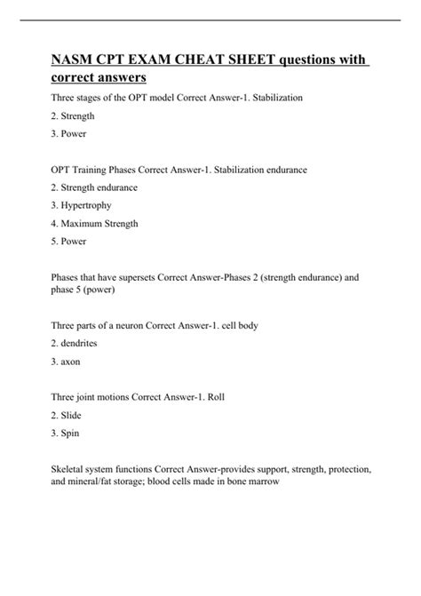 is the nasm cpt test hard|nasm test cheat sheet.